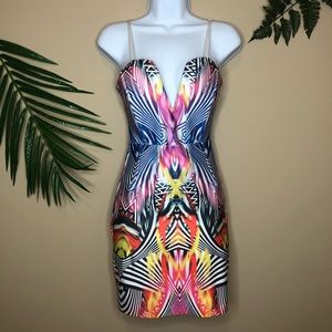 Abstract bandage dress